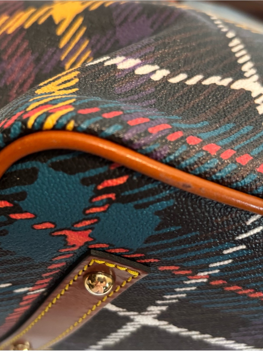 Dooney & Bourke ($270) Multicolor Plaid Tartan Domed Satchel - Picture 9 of 16